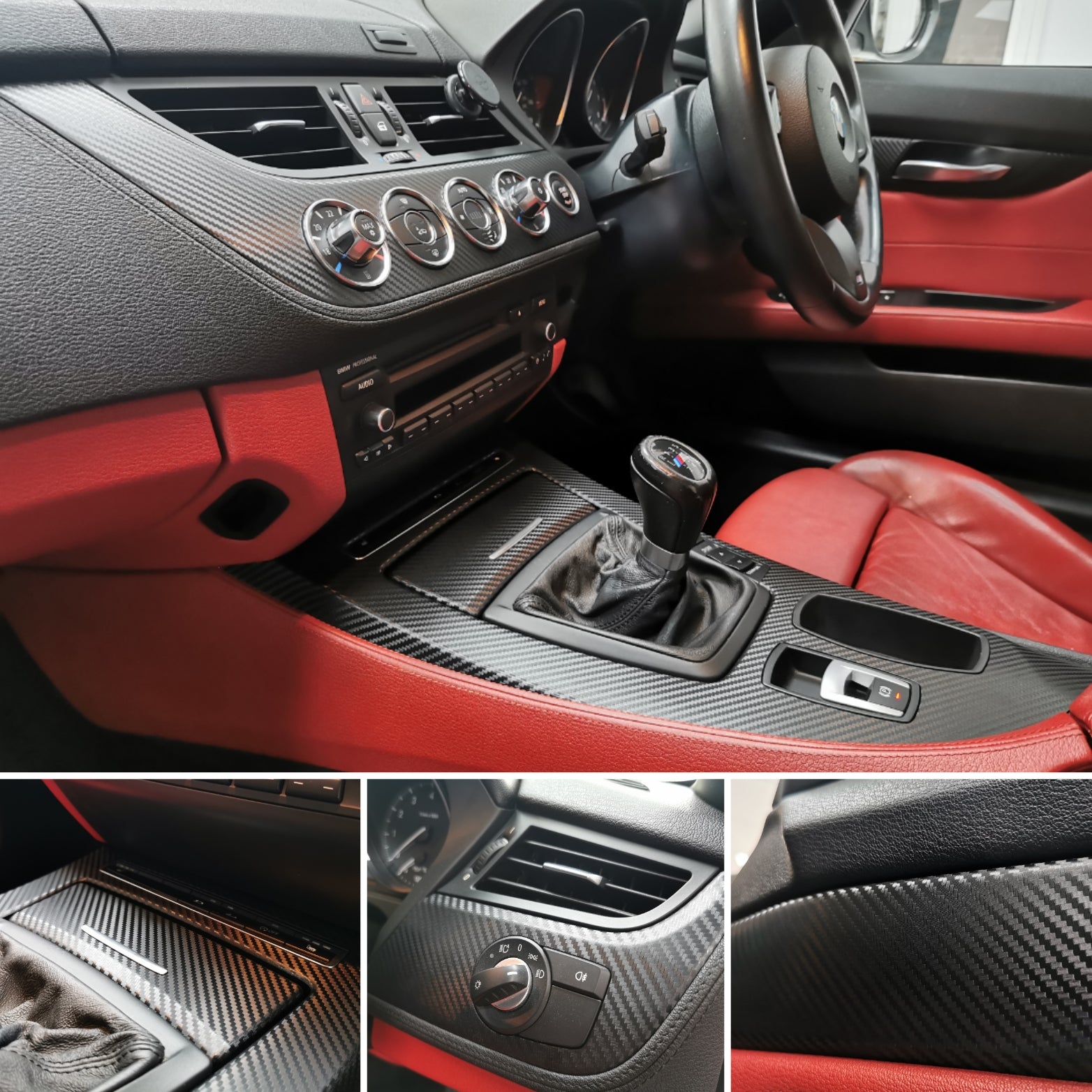 BMW Z4 E89 INTERIOR WRAPPING SERVICE - 3D CARBON